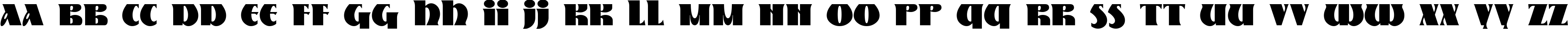 Пример написания английского алфавита шрифтом Nestor