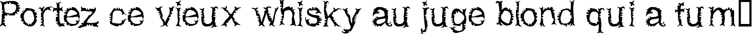 Пример написания шрифтом Netherworld текста на французском