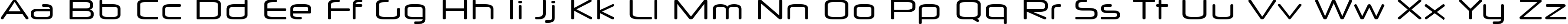 Пример написания английского алфавита шрифтом Neuropol X Free