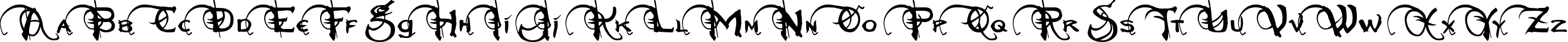 Пример написания английского алфавита шрифтом Neverwinter  Normal