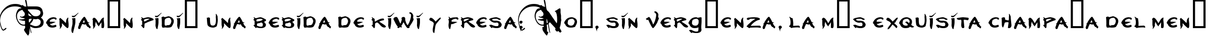 Пример написания шрифтом Neverwinter  Normal текста на испанском
