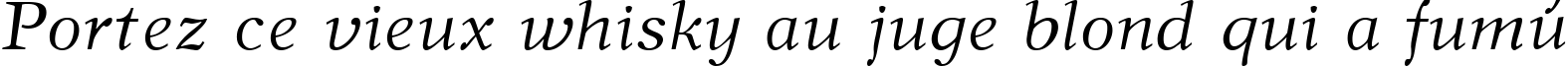 Пример написания шрифтом New Journal Italic:001.001 текста на французском
