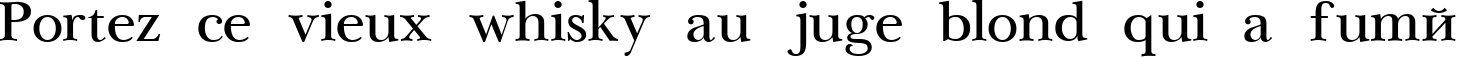 Пример написания шрифтом NewBaskerville Cyrillic текста на французском