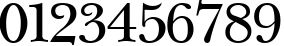 Пример написания цифр шрифтом NewBaskerville Cyrillic