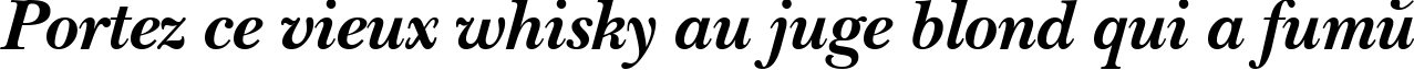 Пример написания шрифтом NewBaskervilleCTT BoldItalic текста на французском