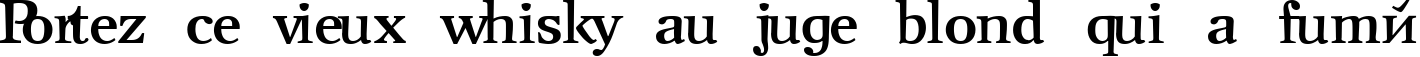 Пример написания шрифтом NewJournal Cyrillic Bold текста на французском