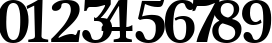 Пример написания цифр шрифтом NewJournal Cyrillic Bold
