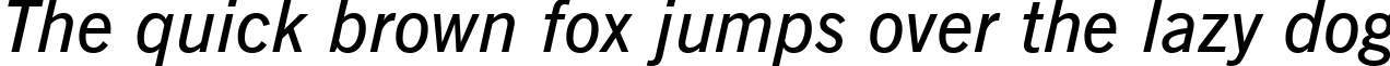 Пример написания шрифтом Demi Italic текста на английском