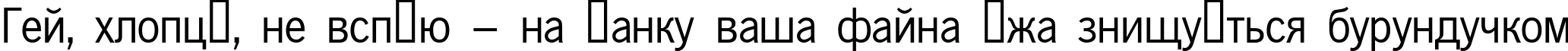 Пример написания шрифтом NewsGothic текста на украинском