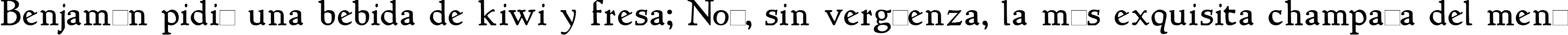 Пример написания шрифтом NewStyle текста на испанском