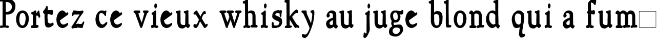 Пример написания шрифтом NewStyleCondensed Bold текста на французском