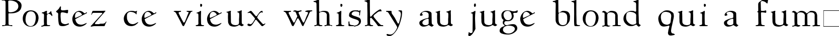 Пример написания шрифтом NewStyleLight текста на французском