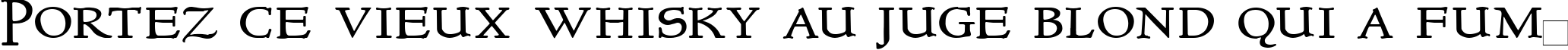 Пример написания шрифтом NewStyleTitling текста на французском