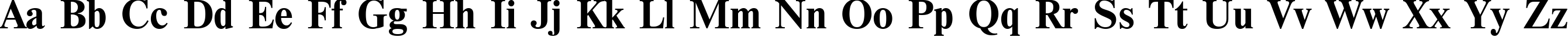 Пример написания английского алфавита шрифтом Newton Bold