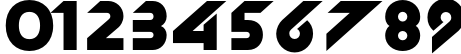 Пример написания цифр шрифтом NewZelek