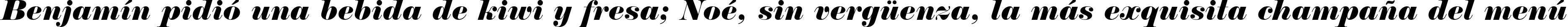 Пример написания шрифтом Normande Italic BT текста на испанском