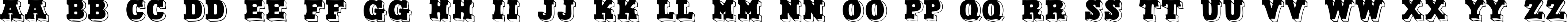 Пример написания английского алфавита шрифтом North Face