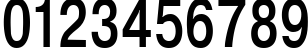 Пример написания цифр шрифтом NTHarmonica Bold75b