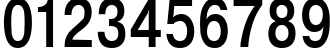 Пример написания цифр шрифтом NTHarmonica Bold80b