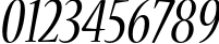 Пример написания цифр шрифтом Nueva Std Condensed Italic
