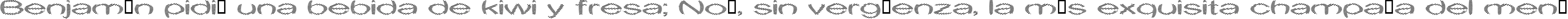 Пример написания шрифтом Obtuse One текста на испанском