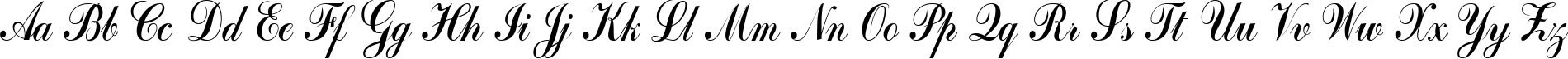 Пример написания английского алфавита шрифтом OdessaPCforSerge Medium