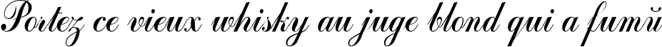 Пример написания шрифтом OdessaPCforSerge Medium текста на французском