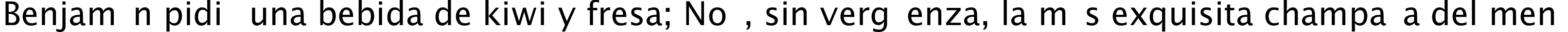 Пример написания шрифтом OfficeTypeSans текста на испанском