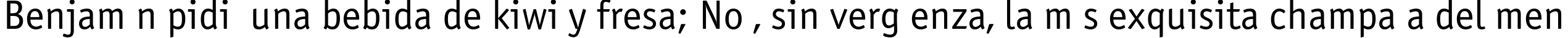 Пример написания шрифтом OfficinaSansC текста на испанском