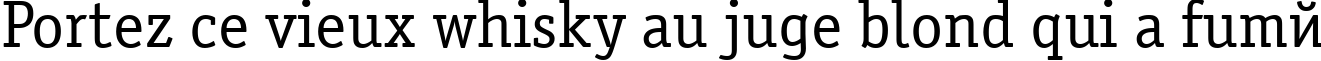 Пример написания шрифтом OfficinaSerifCTT текста на французском