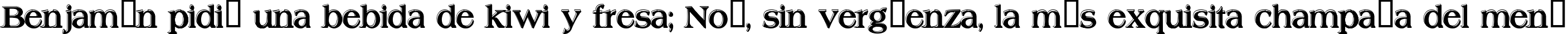 Пример написания шрифтом Offset Plain текста на испанском