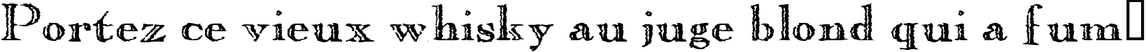 Пример написания шрифтом Old Copperfield текста на французском