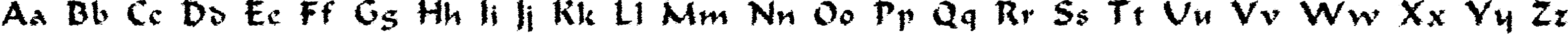 Пример написания английского алфавита шрифтом Old Oak