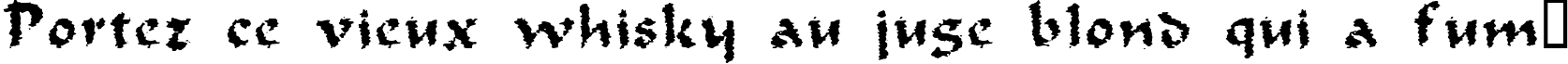 Пример написания шрифтом Old Oak текста на французском