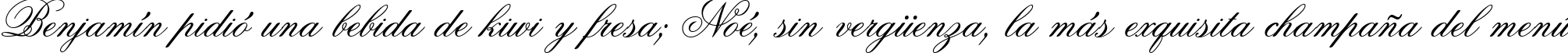 Пример написания шрифтом Old Script текста на испанском
