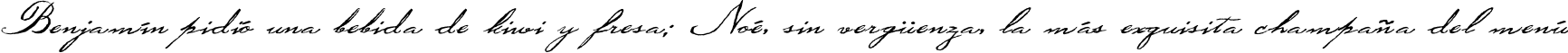 Пример написания шрифтом OldGlory текста на испанском