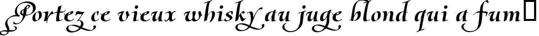 Пример написания шрифтом Olietta script-Poesia BoldItalic текста на французском