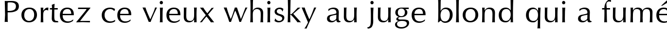 Пример написания шрифтом Optimum Roman текста на французском