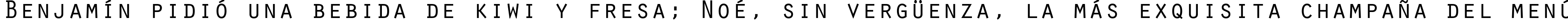 Пример написания шрифтом Orator Std Medium текста на испанском