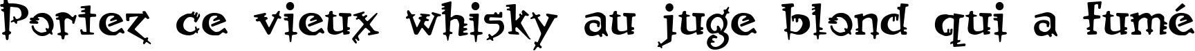 Пример написания шрифтом Orbus Multiserif текста на французском