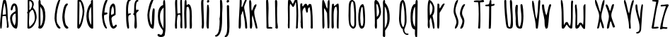 Пример написания английского алфавита шрифтом Orion
