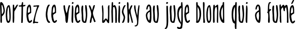 Пример написания шрифтом Orion текста на французском