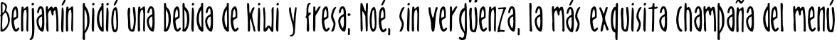 Пример написания шрифтом Orion текста на испанском