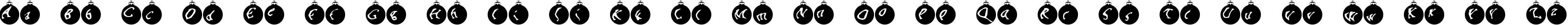 Пример написания английского алфавита шрифтом OrnaMental