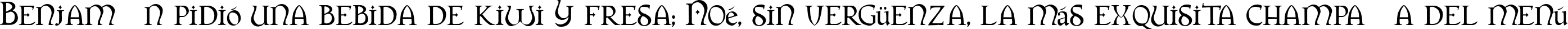 Пример написания шрифтом Orpheus текста на испанском