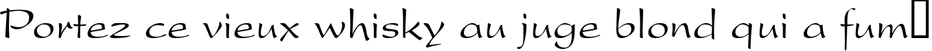 Пример написания шрифтом Oskord текста на французском