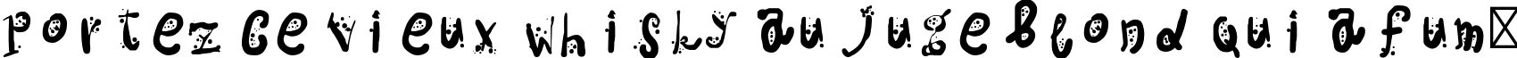 Пример написания шрифтом Ospa текста на французском