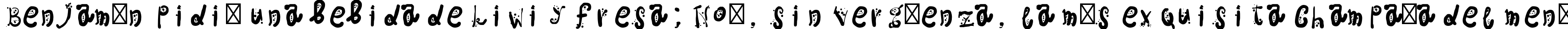 Пример написания шрифтом Ospa текста на испанском