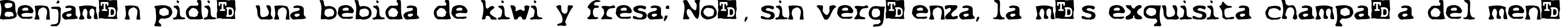 Пример написания шрифтом Overexposed текста на испанском