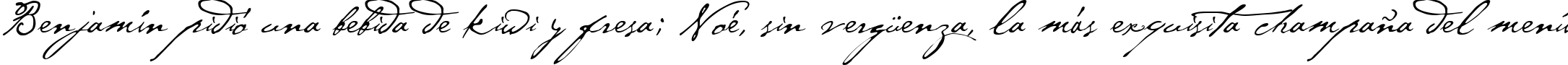 Пример написания шрифтом P22 Cezanne Regular текста на испанском